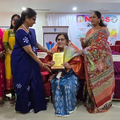 Moderating panel discussion on PCOS in Nizamabad